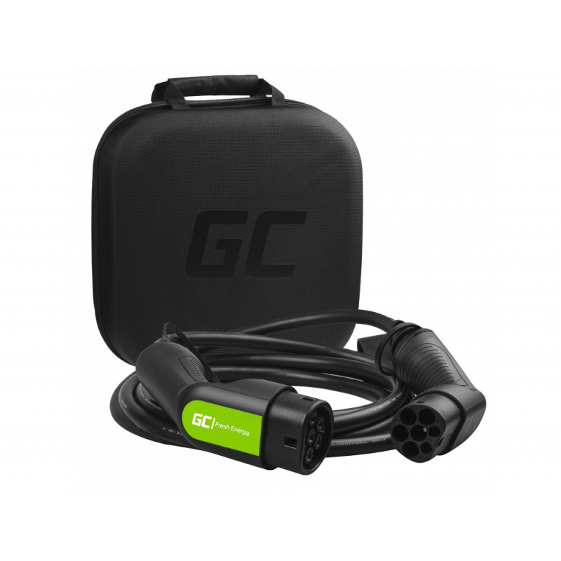 Cablu de incarcare Green Cell GC tip 2 7.2kW 5 m pentru incarcare EV / PHEV Cablu de incarcare Green Cell GC tip 2 7.2kW 5 m pentru incarcare EV / PHEV