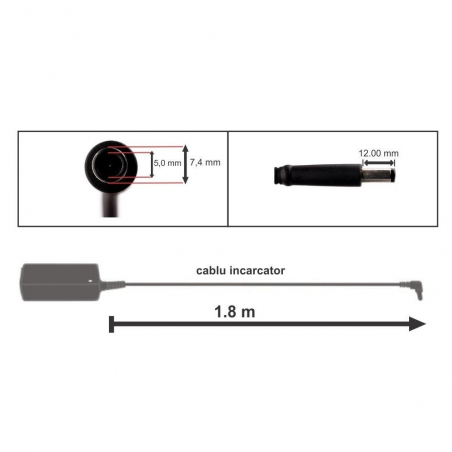 Incarcator pentru laptop M41303-001 19.5V 11.8A 230W mufa 7.4x5.0x12.0mm