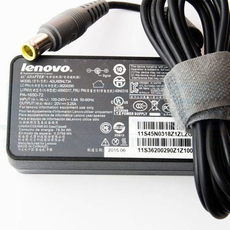 Incarcator laptop ORIGINAL Lenovo 65W 3.25A 20V conector 7.9 * 1.0 * 5.5 mm