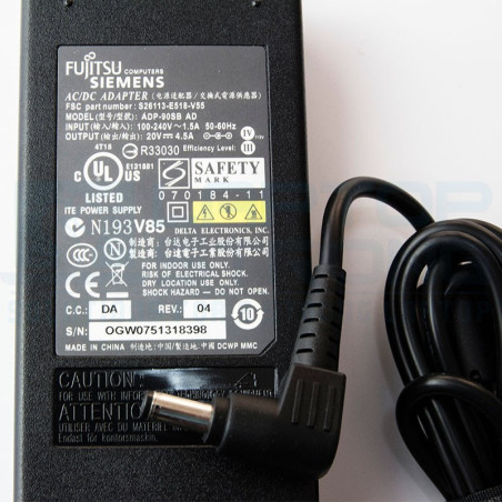 Incarcator laptop ORIGINAL Fujitsu 90W 4.5A 20V conector 5.5 * 2.5 mm
