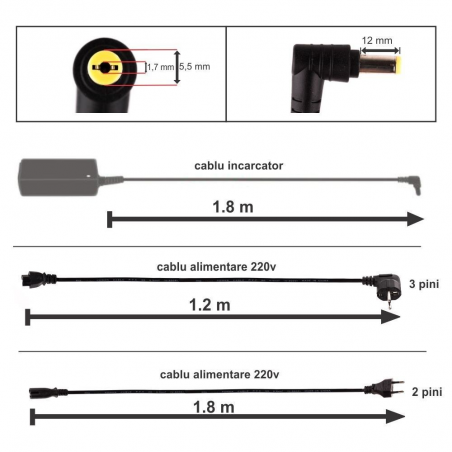 Incarcator pentru laptop Acer Aspire V3-551G 90W