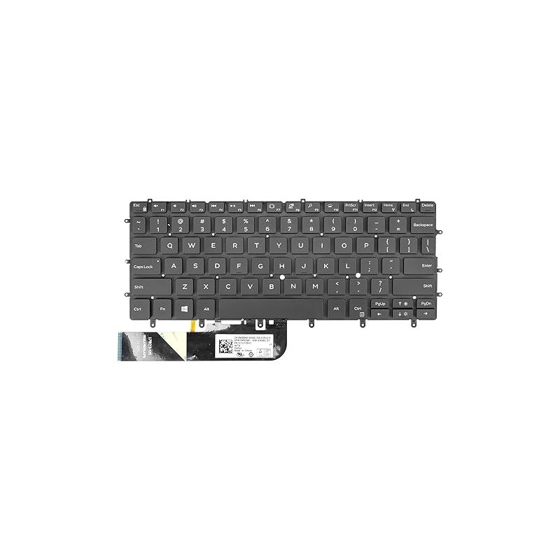 Tastatura laptop iluminata DELL XPS 13 9370 9380 7390 9305 P82G 03CM18 343NN NSK-EN0BC NSK-EN0BW