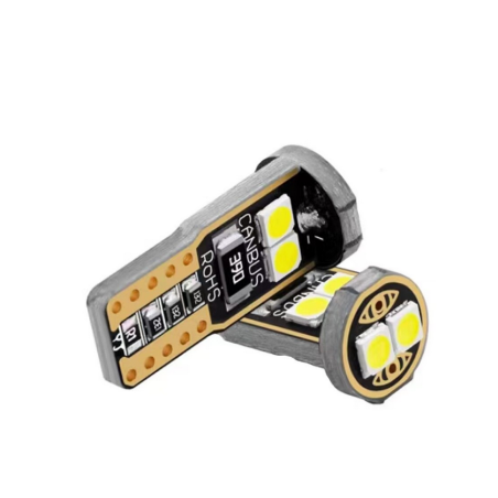 Set 2 becuri auto LED pozitie si interior T10 6 LED-uri CanBus Plug-and-Play fara eroare LaptopStrong®