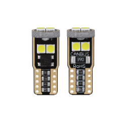 Set 2 becuri auto LED pozitie si interior T10 6 LED-uri CanBus Plug-and-Play fara eroare LaptopStrong®