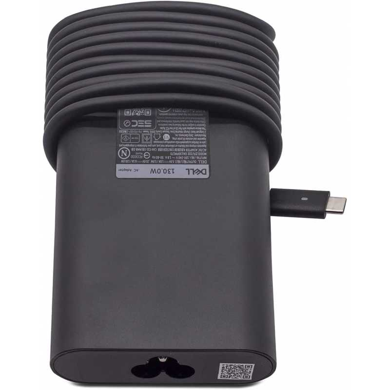 Incarcator pentru laptop Dell XPS 15 (9510) 130W 1A/6.5A 5V/20V Conector USB Type-C