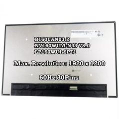Ecran NE160WUM-N64 V8.0, LP160WU1-SPF1 5D10V82409, 5D11E38375, 5D11E38376 NE160WUM-N64, 5D10V82408